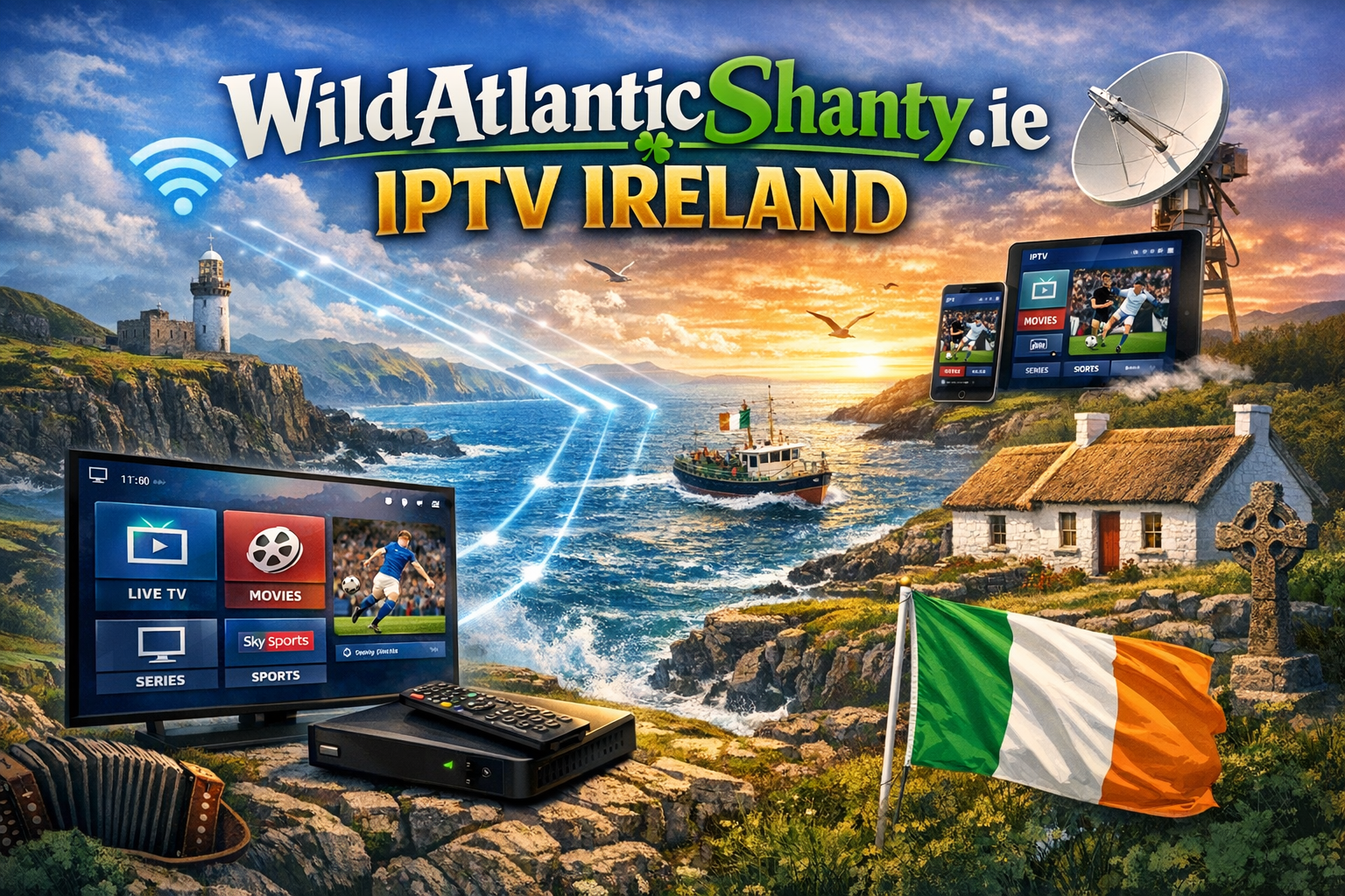 GAA Hurling and Premier League streaming on Wild Atlantic Shanty IPTV Ireland