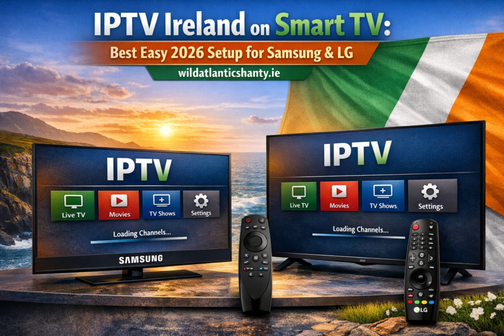 IPTV Ireland on Samsung & LG Smart TV — Wild Atlantic Shanty setup guide